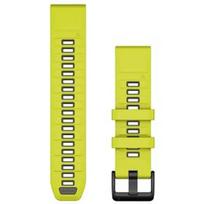 GARMIN QuickFit Band 22mm, Amp Yellow/Graphite Silicone Band priedas 010-13392-08