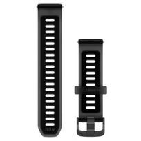 GARMIN Quick Release Band 20mm, Translucent Black/Black with Slate Hardware priedas 010-11251-AQ
