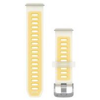 GARMIN Quick Release Band 20mm, Translucent Bone/Mango with Silver Hardware priedas 010-11251-AS
