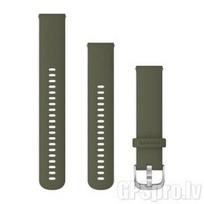 GARMIN Quick Release Band 20mm, Moss with Silver Hardware priedas 010-12924-11