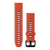 GARMIN QuickFit Band 20mm, Flame Red/Graphite Silicone priedas 010-13279-04