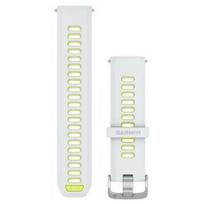 GARMIN Quick Release Band 22mm, Whitestone/Translucent Amp Yellow with Silver Hardware priedas 010-11251-AN