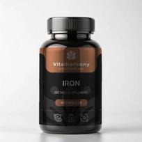 Vital Harmony Iron 49mg 90 capsules maisto priedas VH_Iron_49mg_90