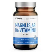 ICONFIT Magnesium with B6 Vitamin, 375mg, N90 maisto priedas ICF-MG-B6