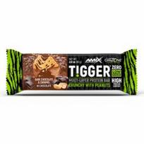 AMIX TiggerZero Multi-Layer Protein Bar 60g, Dark Chocolate & Caramel sportinė mityba 819