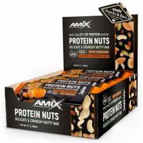 AMIX Protein Nuts Crunchy Nutty Bar 15x40g, Almond - Pumpkin Seed sportinė mityba 766.1x15