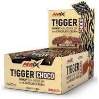 AMIX TiggerZero CHOCO Protein Bar 15x60g, Triple Brownie sportinė mityba 819.5x15
