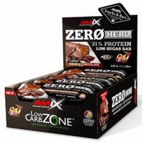 AMIX Low-Carb ZeroHero® Protein Bar 15x65g, Double Chocolate sportinė mityba 749x15
