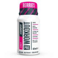 ICONFIT Pre Workout Shot 60ML - Berries sportinė mityba ICF-PW-BR