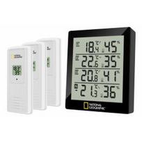 NATIONAL GEOGRAPHIC Thermo-hygrometer black 4 measurement results meteo stotis 9070200
