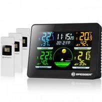 Bresser Thermo Hygro Quadro NLX - Thermo-/Hygrometer with 3 outdoor sensors meteo stotis 7000023
