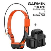 GARMIN Alpha T20 GPS Dog Tracking Collar + Beeper Battery Pack elektrinė apykaklė 010-04149-01 / 010-03383-00