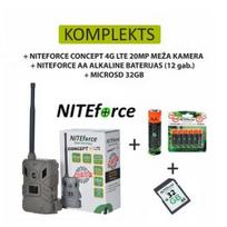NITEforce CONCEPT 4G LTE 20MP WIRELESS + NITEFORCE AA ALKALINE BATTERIES (12pcs.) + SD miško kamera GP26517/90-136/118890