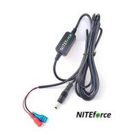 NITEforce 2.4m Battery cable with voltage reducer 18V-12V > 6V aksesuarai miško kamerom 2-4