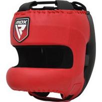 RDX Apex A5 Boxing Head Gear With Nose Guard, Red, M HGM-PTA5R-M