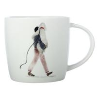 Iš porceliano puodelis baltos spalvos 400 ml Walking The Dog – Maxwell & Williams