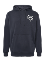 New Balance - Foggy Daze 1906 Hoodie - Sportinis džemperis su gobtuvu - Tamsiai mėlyna