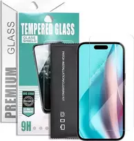 „TelForceOne“ „Premium“ 2,5D grūdintas stiklas, skirtas „iPhone 13“ / „13 Pro“ 6,1 colio / „14“ 6,1 colio modeliams