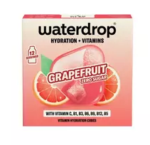 Papildas Waterdrop Hydration + Vitamins Cubes 12P - grapefruit