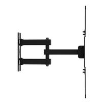 Maclean TV Mount / Bracket, max VESA 400x400, 32-55", up to 25 kg, black, tilt adjustment 0°–-15° and swivel adjustment