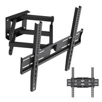 Maclean TV Mount / Bracket, max VESA 400x400, 32-70", up to 40 kg, black, tilt adjustment +12°–-12° and swivel adjustment