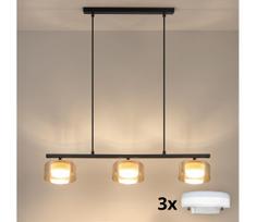 BRILAGI - LED RGB reguliuojama liustra AURA LUX 3xGX53/14W/230V Wi-Fi Tuya juoda/auksinė