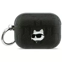 Karl Lagerfeld Case Monogram Choupette Headphone Case for AirPods Pro 3 in Black