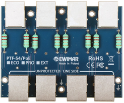 Ewimar PTF-54-PRO/POE 4 kanalų LAN viršįtampių ribotuvų modulis