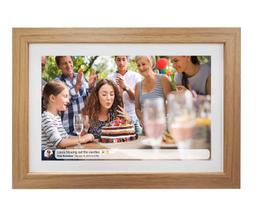 Denver FRAMEO PFF-1042LW Digital Photo Frame 10.1 Wood