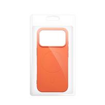 Case for iPhone 17 Pro / 18 Pro Silicone Mag Cover compatible with MagSafe (big hole) orange