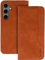 Wonder Prime dėklas skirtas Xiaomi Redmi Note 13 Pro Plus 5G rudos spalvos