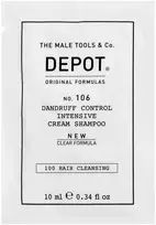 Depot, 100 plaukų valymo priemonė Nr. 106 Clear Formula, Pro-Vitamin B5, plaukų šampūnas, nuo pleiskanų, 10 ml