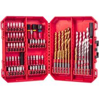 Milwaukee 4932501308 74 vnt. SHOCKWAVE GEN4 smūginio atsuktuvo ir gręžimo antgalių rinkinys, 25mm, 50mm, 60mm, 152mm, Hex