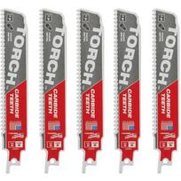 Milwaukee 48475551 stūmoklinio pjūklo diskas, TCT, 150mm, 10 TPI, 5 vnt., 1,27mm, 25mm, gelbėjimo