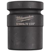 Milwaukee SHOCKWAVE 4932499148, smūginė galvutė, 1" jungtis, 1-1/8" šešiakampė, 18mm gylis, 70mm ilgis