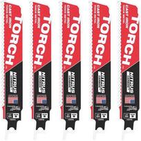 Milwaukee 48476551 stūmoklinio pjūklo diskai, 150mm, 10TPI, 5 vnt., karbido dantys, metalui