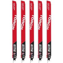 Milwaukee 48475563 SAWZALL stūmoklinio pjūklo geležtės, 300mm, 8TPI, 5vnt, NITRUS CARBIDE, metalui