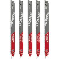 Milwaukee 48475553 SAWZALL stūmoklinio pjūklo diskai, 300mm, 10TPI, 5vnt, karbidas, 1,27mm, 25mm, plienui
