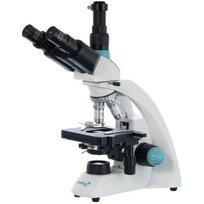 Levenhuk 500T trinokulinis mikroskopas L75426, 40–1000x, halogeninis apšvietimas, Abbe kondensatorius, metalinis korpusas