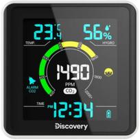 Discovery Report WA40 orų stotis su CO₂ monitoriumi LL_78877, 400–5000ppm, 1–99%, 3.7V, 600mAh, 5V, 500mA, plastikas