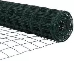Eurų tvora su betono baze 50 x 0,6 m PVC dengtas plienas Žalia