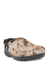Crocs - Crafted Pony Hair Clog - Klumpės - Ruda