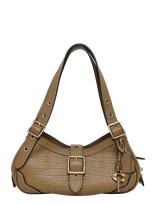 Coach - Textured Pebble Leather Drifter Shoulder Bag 31 - Rankinė - Chaki spalva