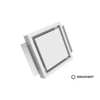 Priglaistomas gipsinis difuzorius ERGOVENT KVADRO 100 (100 mm jungtis, su sklende)