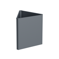 Metalinis vazonas HATIS, 71,5 x 61,5 x 77cm, antracito