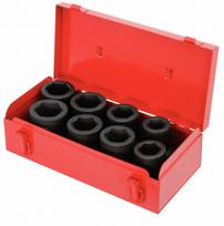 Smūginių galvučių komplektas 1'' 27-38mm 8vnt, KS Tools