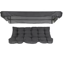 Patio Parma / Milano sodo sūpynių pagalvėlių komplektas su stogeliu, 170 cm, pilkos spalvos