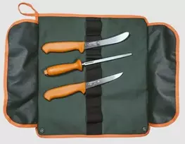 Morakniv Medžioklinių peilių rinkinys 3vnt. Mėsininko ir lupimo peilis + galąstuvas