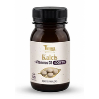 Futures Nutrition Calcium + Vitamin D3 4,000 IU Maisto papildas kalcis + vitaminas D3 120 vnt.