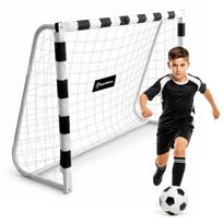 Futbolo vartai HyperMotion PRO su plieniniu rėmu, 180 × 120 × 60 cm, balti